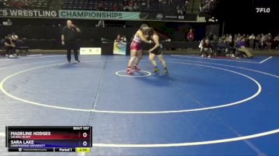 191 lbs Cons. Round 4 - Sara Lake, Lindenwood University vs Madeline Hodges, Sacred Heart