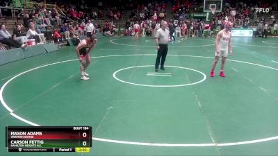 150 lbs Semifinal - Carson Fettig, Hamilton Heights H.S. vs Mason Adams, Western Boone