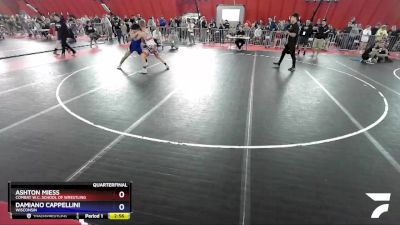 160 lbs Quarterfinal - Ashton Miess, Combat W.C. School Of Wrestling vs Damiano Cappellini, Wisconsin