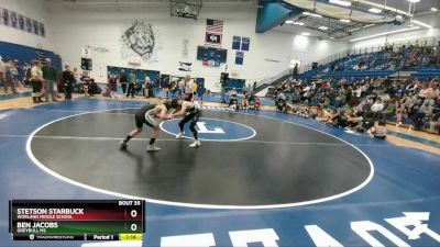 98 lbs Quarterfinal - Stetson Starbuck, Worland Middle School vs Ben Jacobs, Greybull MS