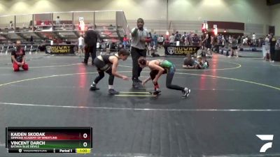 101 lbs Round 1 - Vincent Darch, Batavia Blue Devils vs Kaiden Skodak, Simmons Academy Of Wrestling