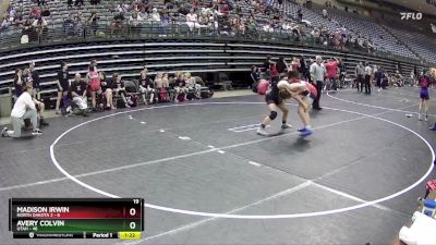 126 lbs Round 5 (6 Team) - Avery Colvin, Utah vs Madison Irwin, North Dakota 2