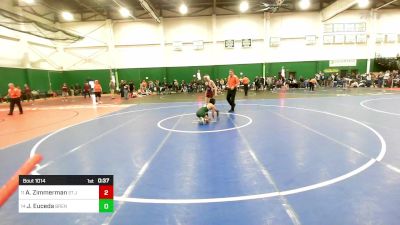 110 lbs Consi Of 8 #1 - Austin Zimmerman, St Joesphs Collegiate vs Jason Euceda, Brentwood