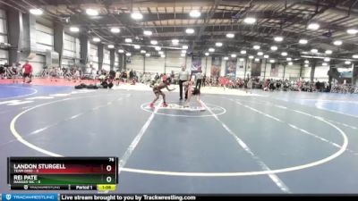 76 lbs Rd# 4- 2:00pm Friday Final Pool - Rei Pate, Ranger WC vs Landon Sturgell, Team Ohio