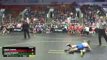 67 lbs Round 1 (4 Team) - Colton Everett, Dundee Blue vs Trace Toeppe, Ida