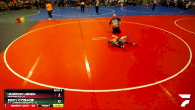 60 lbs Semis & 1st Wrestleback (8 Team) - Harrison Larson, Worthington vs Teddy O`Connor, Z-M (Zumbrota/Mazeppa)