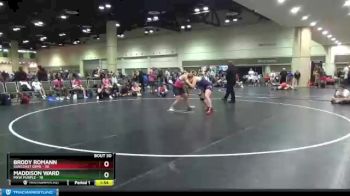 152 lbs Placement (16 Team) - Brody Romann, Suncoast Gems vs Maddison Ward, MXW Purple