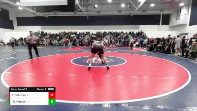 175 lbs Cons. Round 7 - Danny Frailey, Trabuco Hills vs Travis Coleman, Paloma Valley