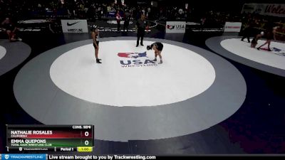 110 lbs Cons. Semi - Emma Quepons, Total Kaos Wrestling Club vs Nathalie Rosales, California