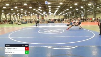 182 lbs Consi Of 16 #1 - Bennett Sonneborn, MA vs Matthew Richter, NC