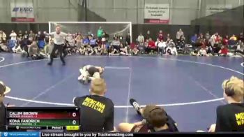 90 lbs Quarterfinals (8 Team) - Kona Fandrich, Montana Maroon vs Calum Brown, Missouri Avengers