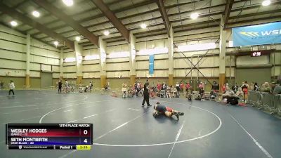 195 lbs Placement (16 Team) - Wesley Hodges, Idaho 2 vs Seth Montierth, Utah Black