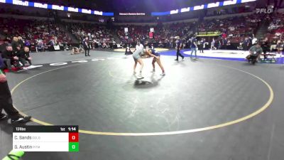 131 lbs Quarterfinal - Ce'Ariah Sands, Golden Valley vs Gabryella Austin, Pitman