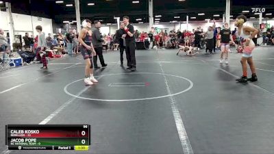 96 lbs Round 2 (4 Team) - Caleb Kosko, Rebellion vs Jacob Pope, NC National Team