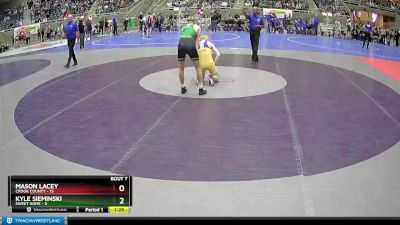 128 lbs Semis & 1st Wrestleback (8 Team) - Mason Lacey, Crook County vs Kyle Sieminski, Sweet Home