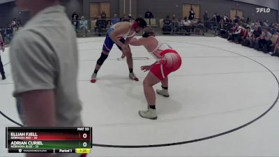 218 lbs Round 6 (8 Team) - Adrian Curiel, Nebraska Blue vs Elijah Fjell, Nebraska Red