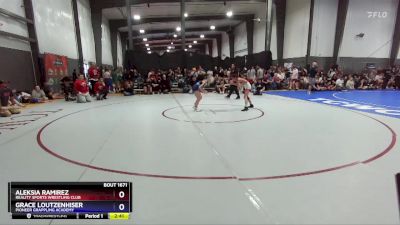 100 lbs Semifinal - Aleksia Ramirez, Reality Sports Wrestling Club vs Grace Loutzenhiser, Pioneer Grappling Academy