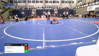 90 lbs Rr Rnd 3 - Emerson McCain, Gentry Youth Organization Wrestling vs Brekyn Boyle, Arkansas