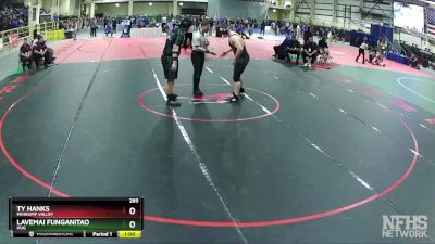 285 lbs Cons. Round 1 - Ty Hanks, Pahrump Valley vs Lavemai Funganitao, Hug