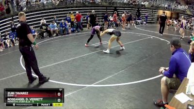 120 lbs Semis & 1st Wrestleback (8 Team) - Roseangel D. Verrett, Minnesota Storm Blue vs Zuri Tavarez, Idaho