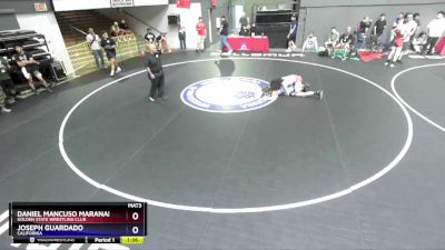 138 lbs Champ. Round 2 - Daniel Mancuso Maranan, Golden State Wrestling Club vs Joseph Guardado, California