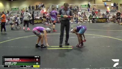 82 lbs Round 4 (6 Team) - Xavier Luna, Team Gotcha vs Dandre Adams, Untouchables Purple