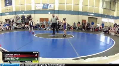 90 lbs Round 2 (4 Team) - Trenton Kivett, Brownsburg vs Dean Senteney, Franklin Central