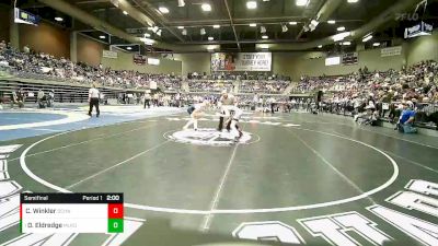 2A 113 lbs Semifinal - Dak Eldredge, Millard vs Colton Winkler, Duchesne