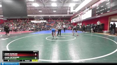 128 lbs Champ. Round 2 - Mark Bickmore, Arcata High School vs John Duncan, Foothill High School