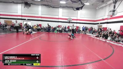 70 lbs Quarterfinal - Levi Wiese Ii, Butler Youth Wrestling Club vs Jack Seago, Open Mats