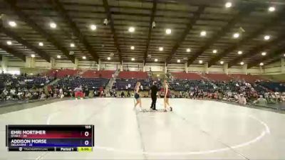 105 lbs Semis (4 Team) - Emri Mortimer, Utah 1 vs Addison Morse, Oklahoma