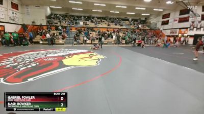 53 lbs 1st Place Match - Nash Bowker, Thermopolis Wrestling Club vs Gabriel Fowler, Cody Wrestling Club