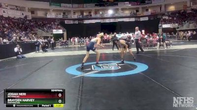 5A 107 lbs Semifinal - Josiah Neri, Rio Rancho vs Brayden Harvey, Farmington