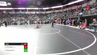 80 lbs 3rd Place - Ryker Granado, Lawrence Elite vs Bentley Wainscott, F-5 Grappling