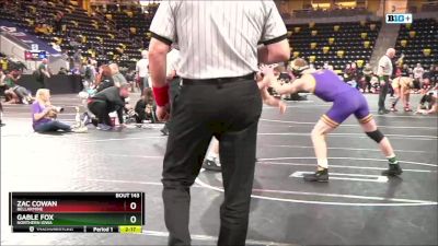 149 lbs Cons. Round 3 - Gable Fox, Northern Iowa vs Zac Cowan, Bellarmine