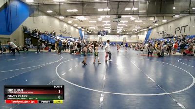 62-64 lbs Round 1 - Davey Clark, Payson Lions Wrestling Club vs Mix Lujan, Charger Wrestling Club