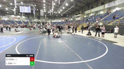 66 lbs Consi Of 4 - Bodie Kistler, LAW Wrestling vs Liam Eder, Eads Jr. Olympic Wrestling