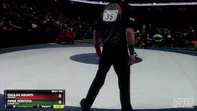 100 lbs Cons. Round 2 - Piper Montoya, Canon City vs Dalilah Aguayo, Arvada