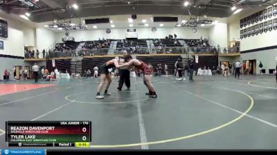 170 lbs Cons. Round 4 - Tyler Lake, Columbus East Wrestling Club vs Reazon Davenport, Daleville Wrestling Club