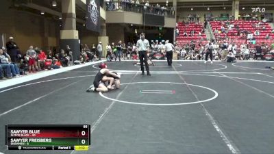 85 lbs Round 3 (6 Team) - Sawyer Blue, SlyFox Black vs Sawyer Freisberg, $nowmen