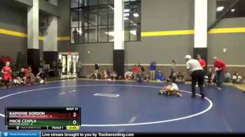 58 lbs Round 4 (12 Team) - Macie Czapla, Missouri Black vs Kaimonie Gordon, Nebraska Wrestling Academy