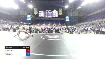 160 lbs Rnd Of 16 - Carl J Betz III, New Jersey vs Royce Lopez, Illinois