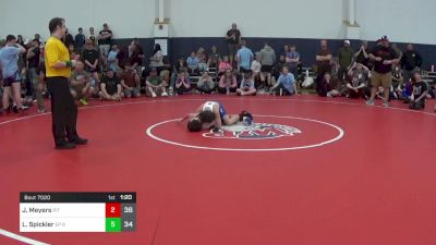 80 lbs Pools - Jacob Meyers, Pit Crew vs Landon Spickler, EP Rattlers