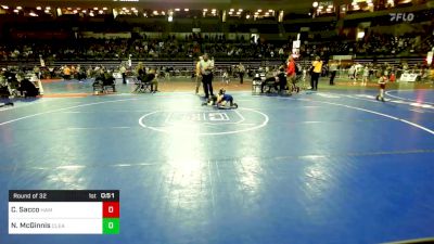 49 lbs Round Of 32 - Cameron Sacco, Hammonton vs Nathan McGinnis, Clearview