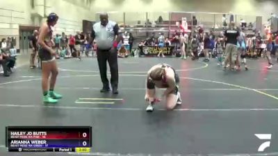 175 lbs Round 1 (4 Team) - Hailey Jo Butts, Beast Mode WA Pink vs Arianna Weber, Beast Mode WA Green