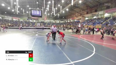 109 lbs Consi Of 16 #2 - Lillian Kimble, Lamar Middle School vs Alyssa Abeyta, Antonito