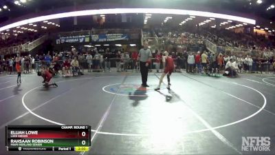 2A 113 lbs Champ. Round 1 - Rahsaan Robinson, Miami Norland Senior vs Elijah Lowe, Lake Gibson