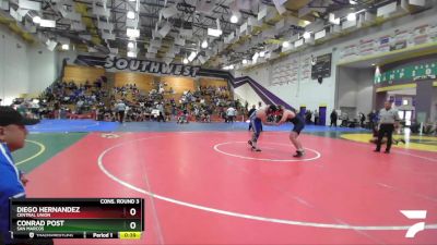 285 Boys Cons. Round 3 - Conrad Post, San Marcos vs Diego Hernandez, Central Union