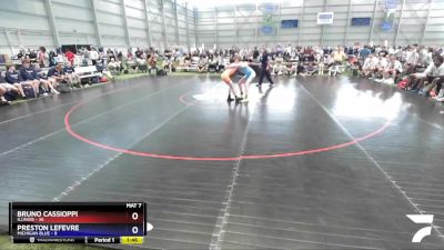 120 lbs Placement Matches (16 Team) - Bruno Cassioppi, Illinois vs Preston LeFevre, Michigan Blue