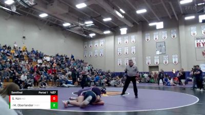 170 lbs Semifinal - Matt Oberlander, Father Ryan vs Spencer Kon, Independence